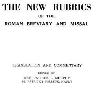 1962 Rubrics